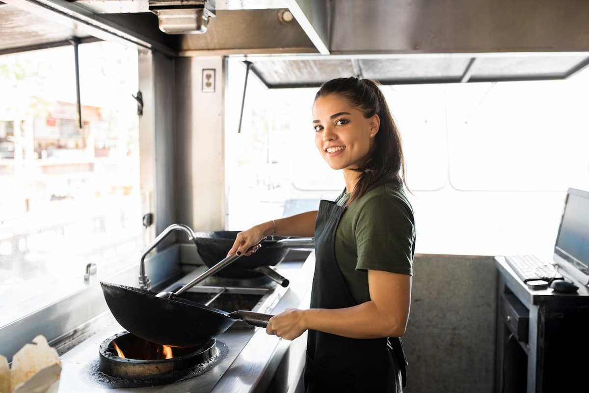 Small Business Owner in Food Truck