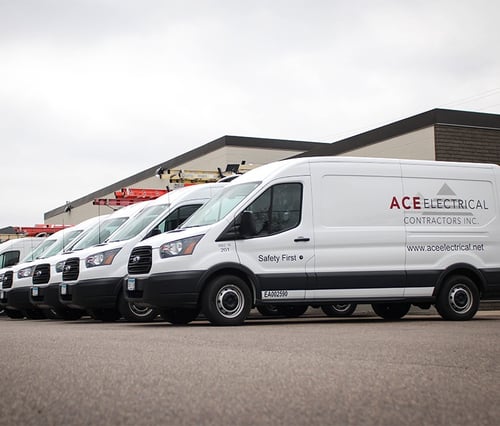 ACE Electrical Contractors vehicle fleet